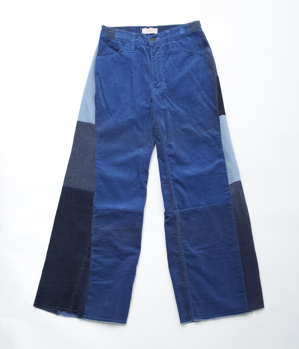 MAIDENS SHOP WOMEN ''REMAKE WIDE CORDUROY PANTS'' (BASE BLUE SIZE28)