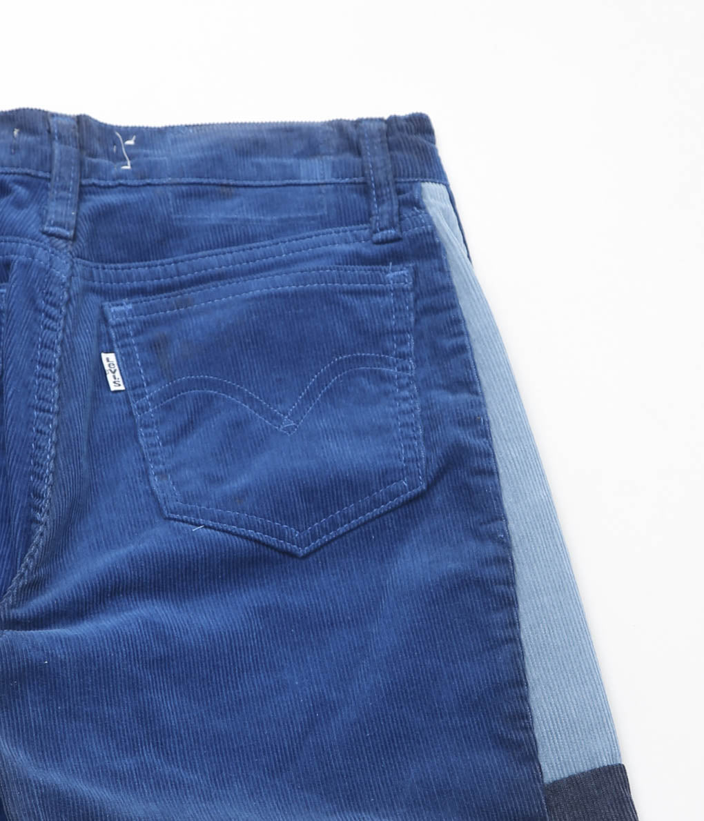 MAIDENS SHOP WOMEN ''REMAKE WIDE CORDUROY PANTS'' (BASE BLUE SIZE28)