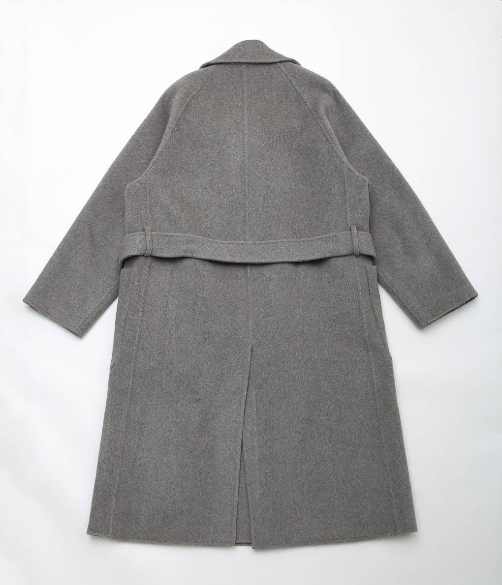 DELIY ''WOOL/CASHMERE DOUBLE FACE TRENCH COAT'' (GRAY)