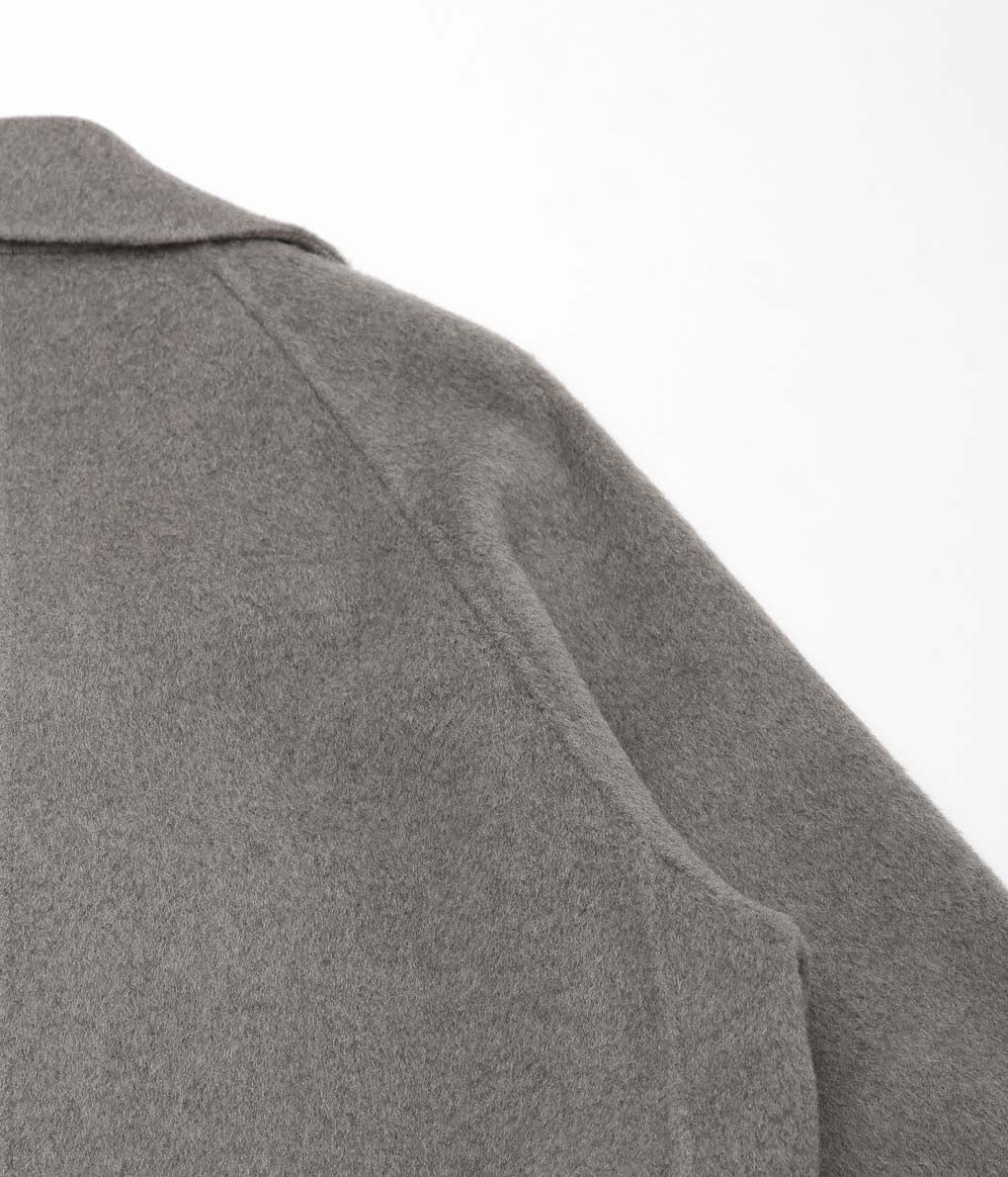 DELIY ''WOOL/CASHMERE DOUBLE FACE TRENCH COAT'' (GRAY)