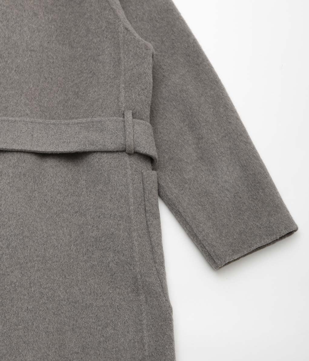 DELIY ''WOOL/CASHMERE DOUBLE FACE TRENCH COAT'' (GRAY)