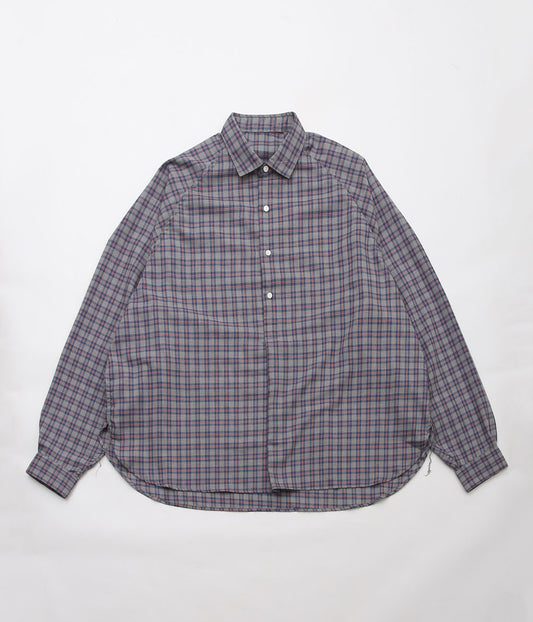 SILLAGE ''POPOVER SHIRT'' (DEAD STOCK FLANNEL PLAID)