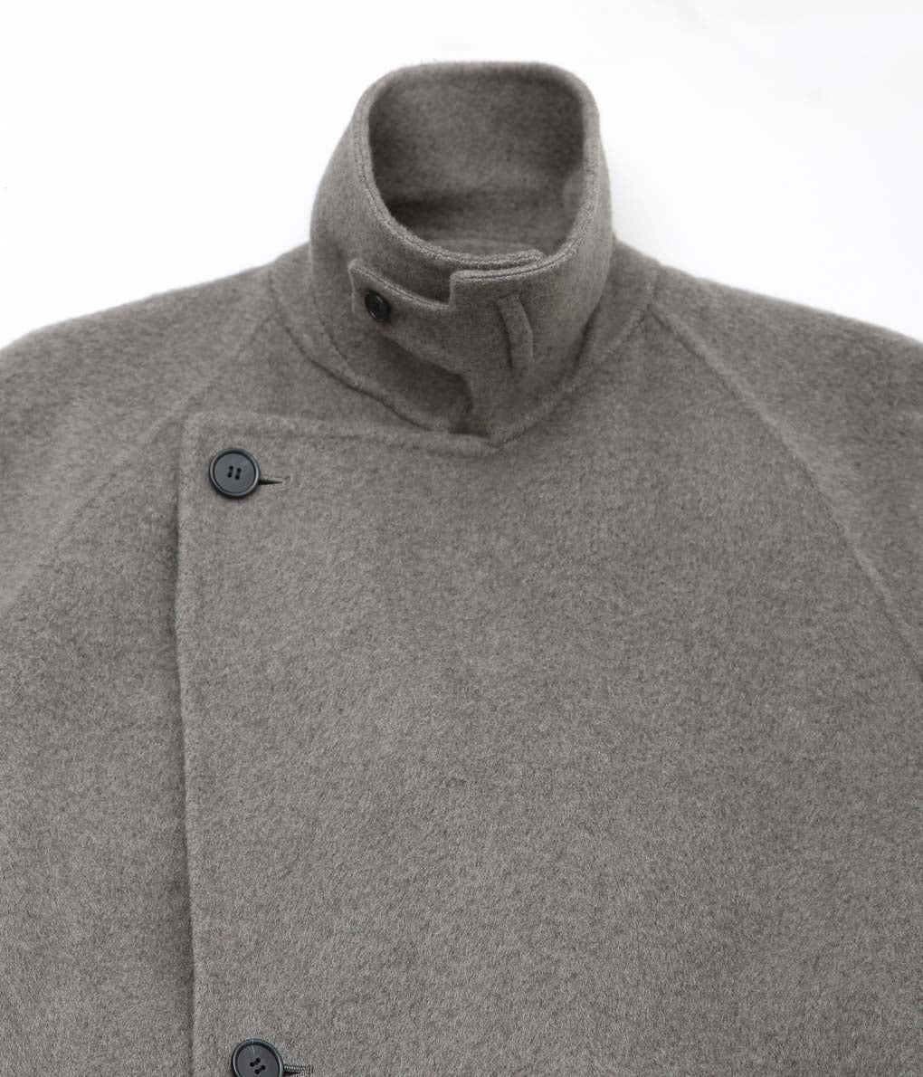 DELIY ''WOOL/CASHMERE DOUBLE FACE TRENCH COAT'' (GRAY)