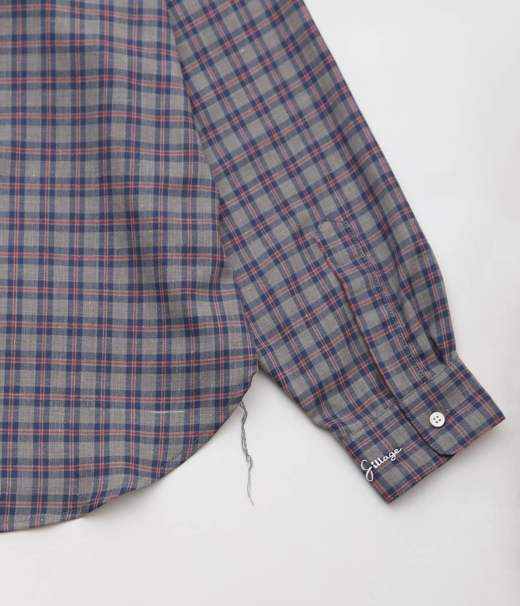 SILLAGE ''POPOVER SHIRT'' (DEAD STOCK FLANNEL PLAID)