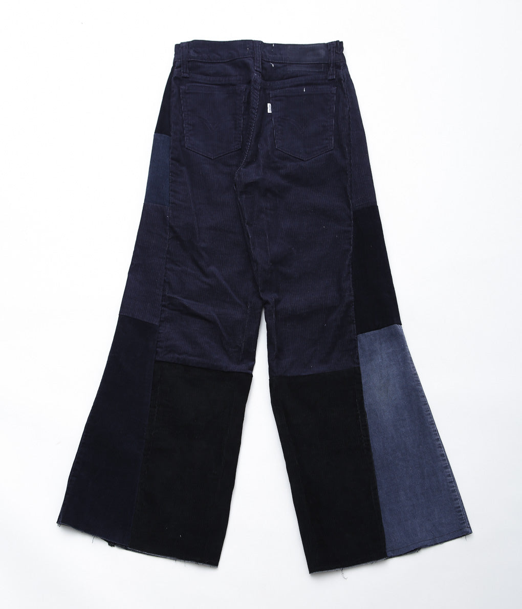 MAIDENS SHOP WOMEN ''REMAKE WIDE CORDUROY PANTS'' (BASE NAVY SIZE28)