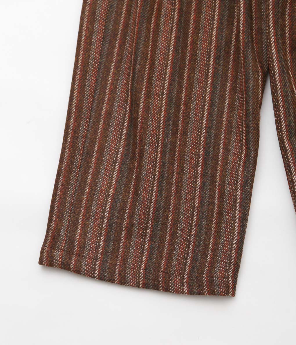 SILLAGE ''HAKAMA PANTS'' (BROWN STRIPE HARRIS TWEED)