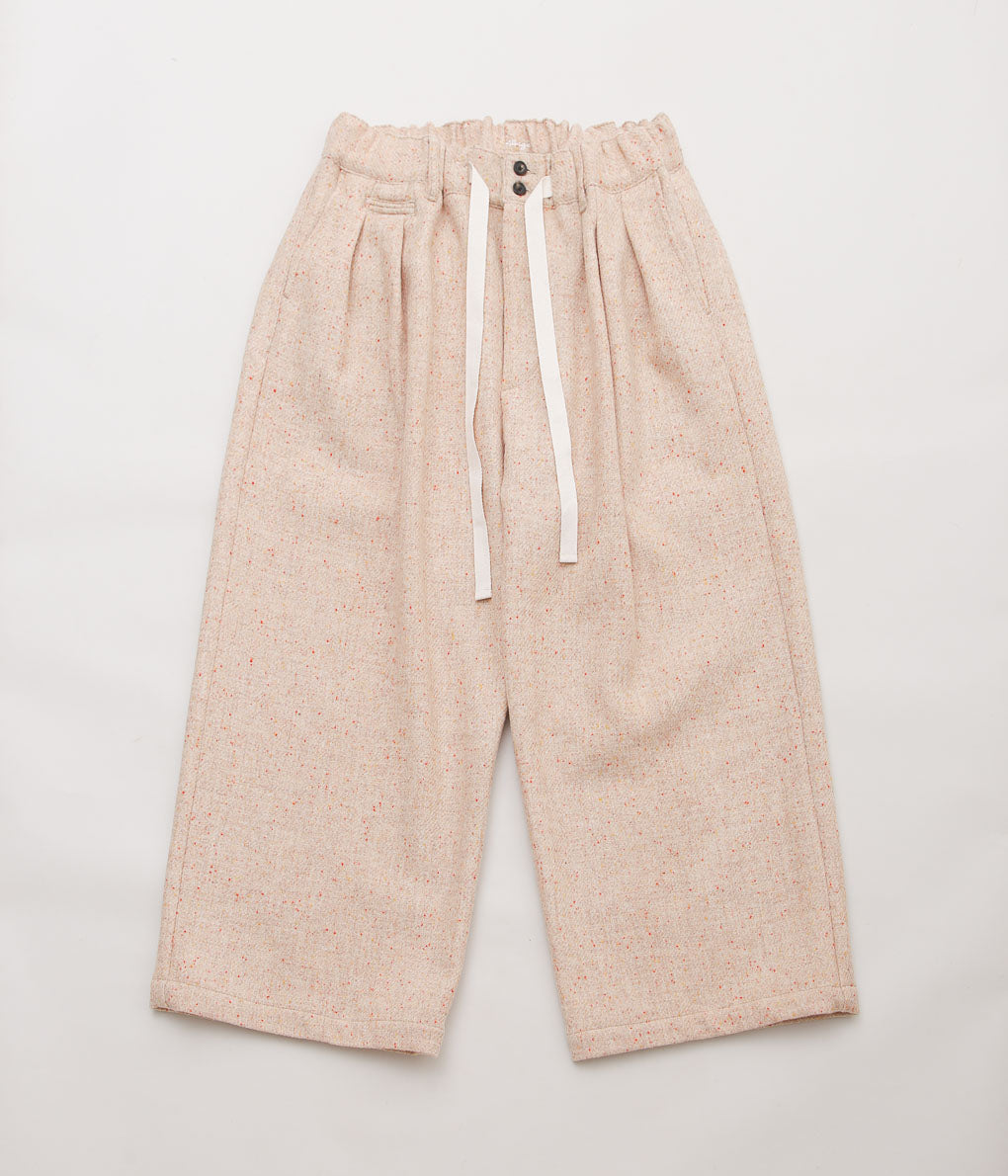 SILLAGE ''HAKAMA PANTS'' (CREAM NEP HARRIS TWEED)