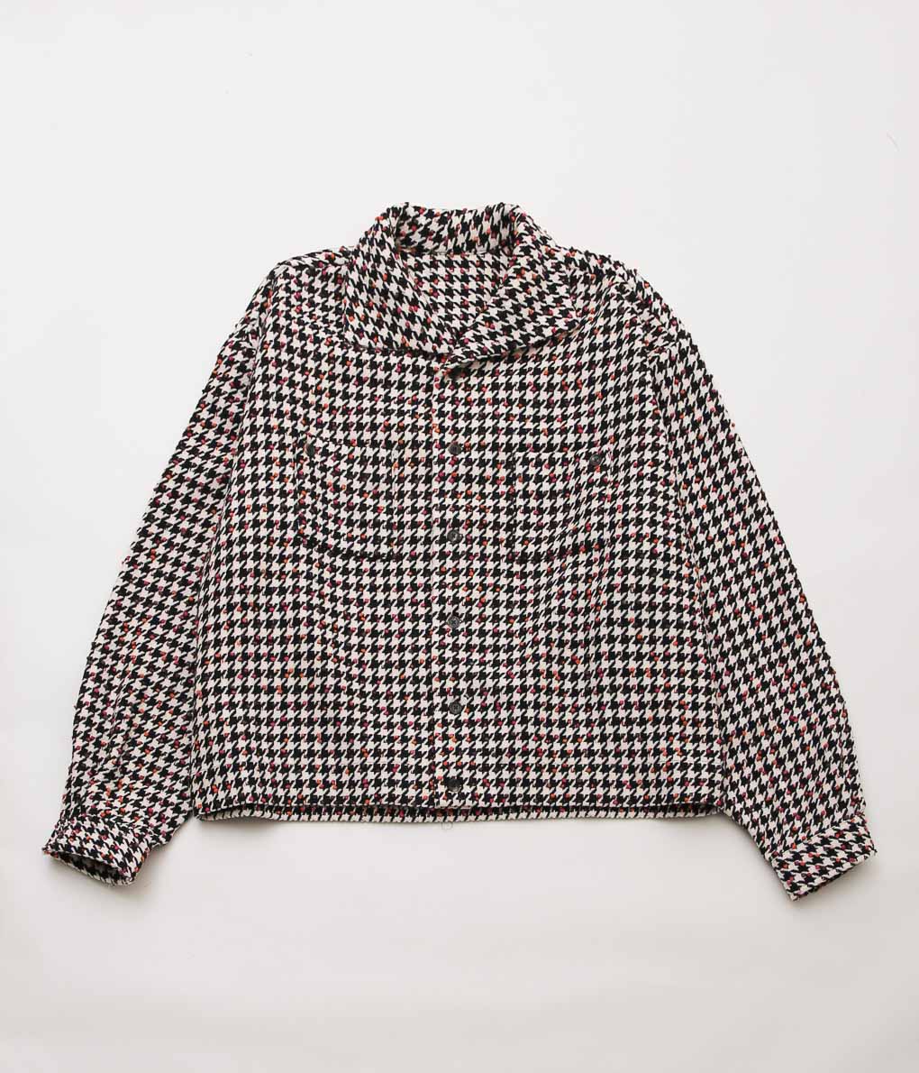 SILLAGE ''RIB BLOUSON'' (DEAD STOCK HOUND TOOTH COLOR NEP)