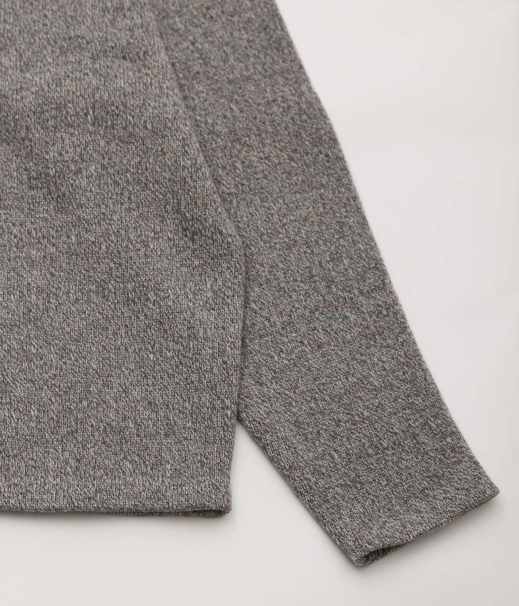 SILLAGE ''V NECK WIDE THREE D KNIT''(GREY MIX)