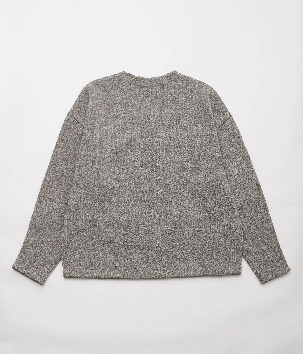 SILLAGE ''V NECK WIDE THREE D KNIT''(GREY MIX)