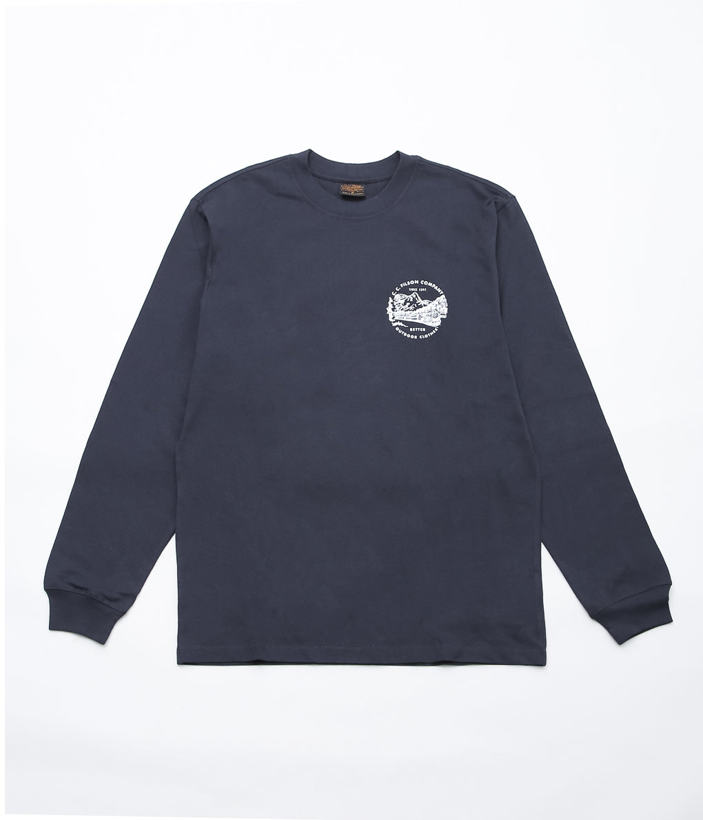 FILSON ''FRONTIER GRAPHHIC TEE L/S'' (DK.NAVY/NORTHWEST)