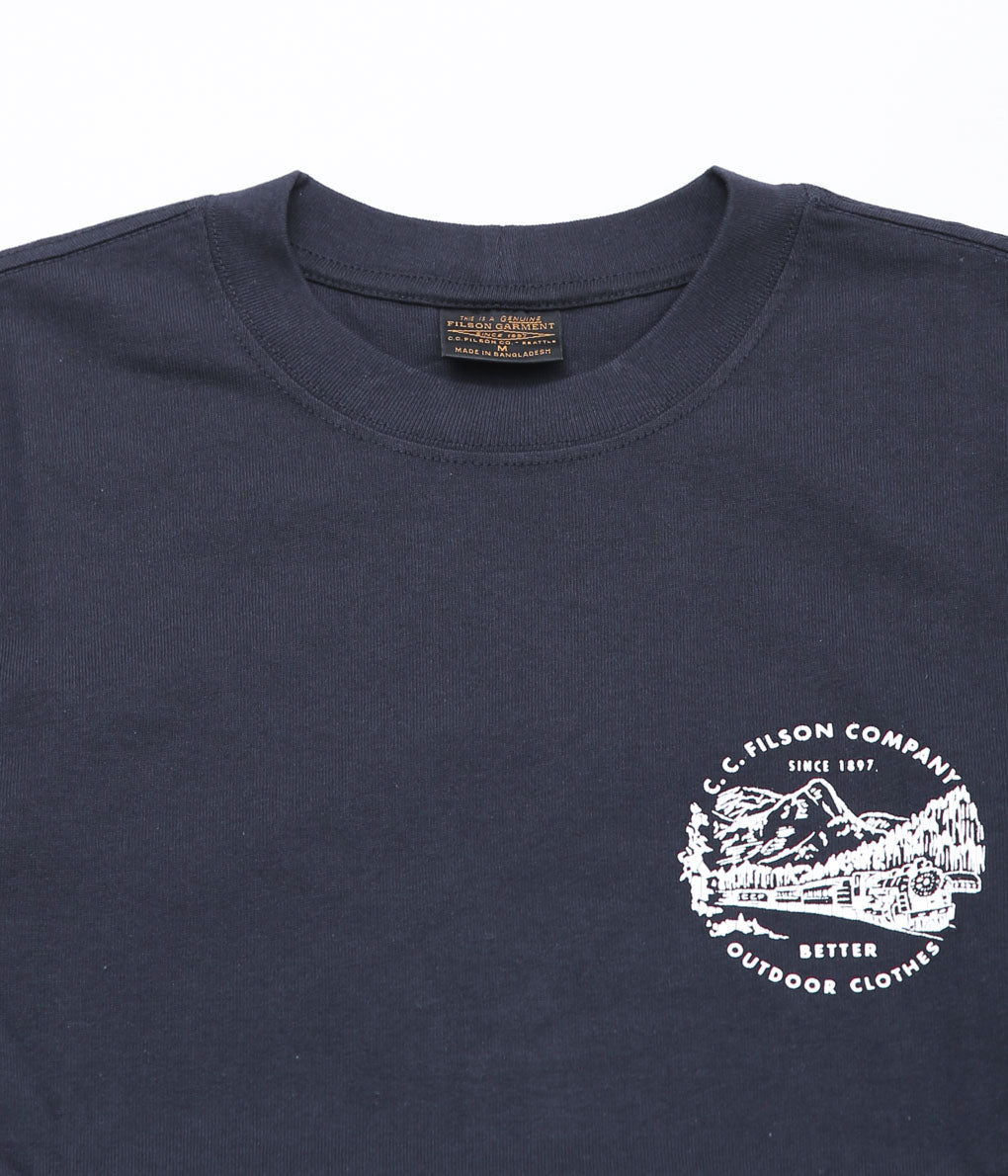 FILSON ''FRONTIER GRAPHHIC TEE L/S'' (DK.NAVY/NORTHWEST)