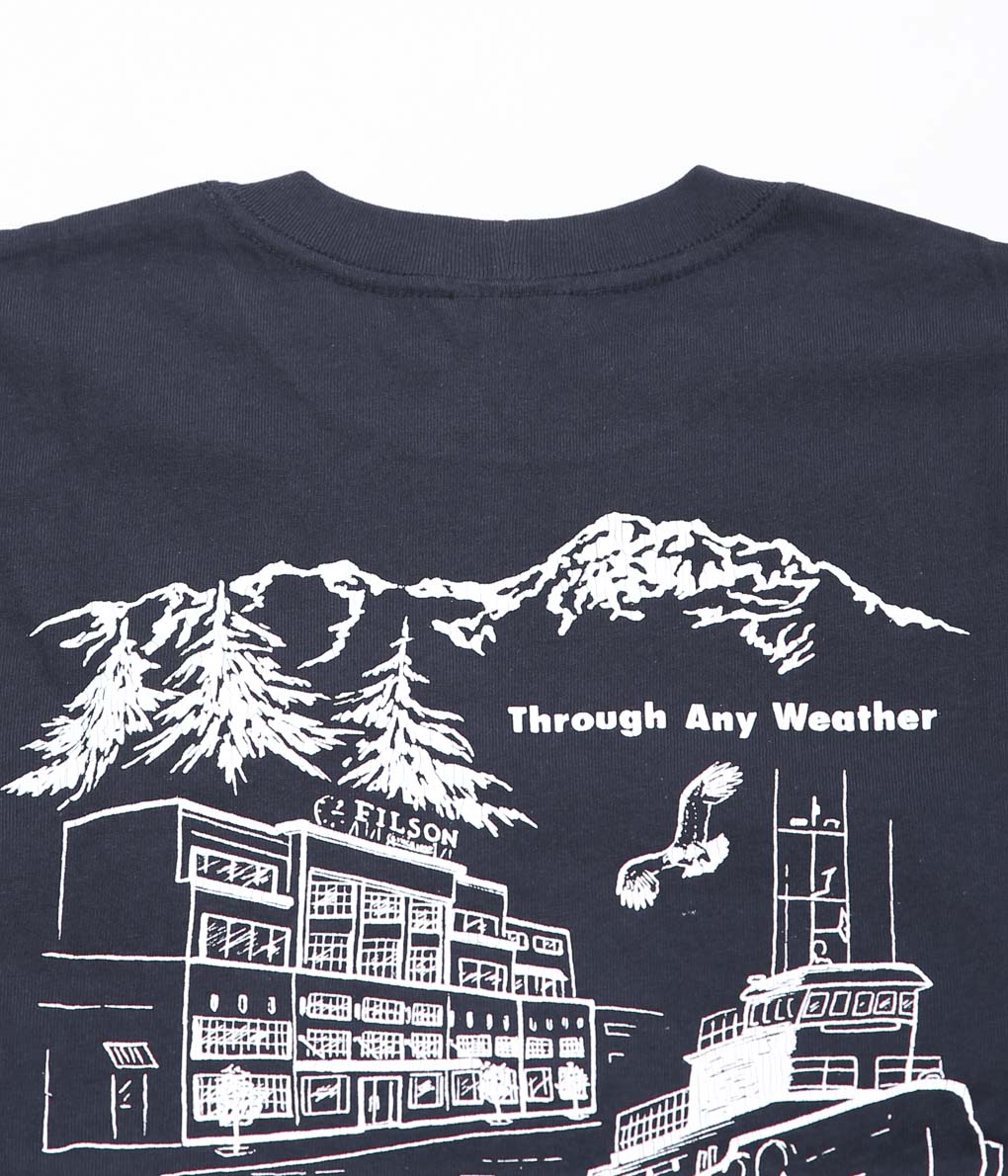 FILSON ''FRONTIER GRAPHHIC TEE L/S'' (DK.NAVY/NORTHWEST)