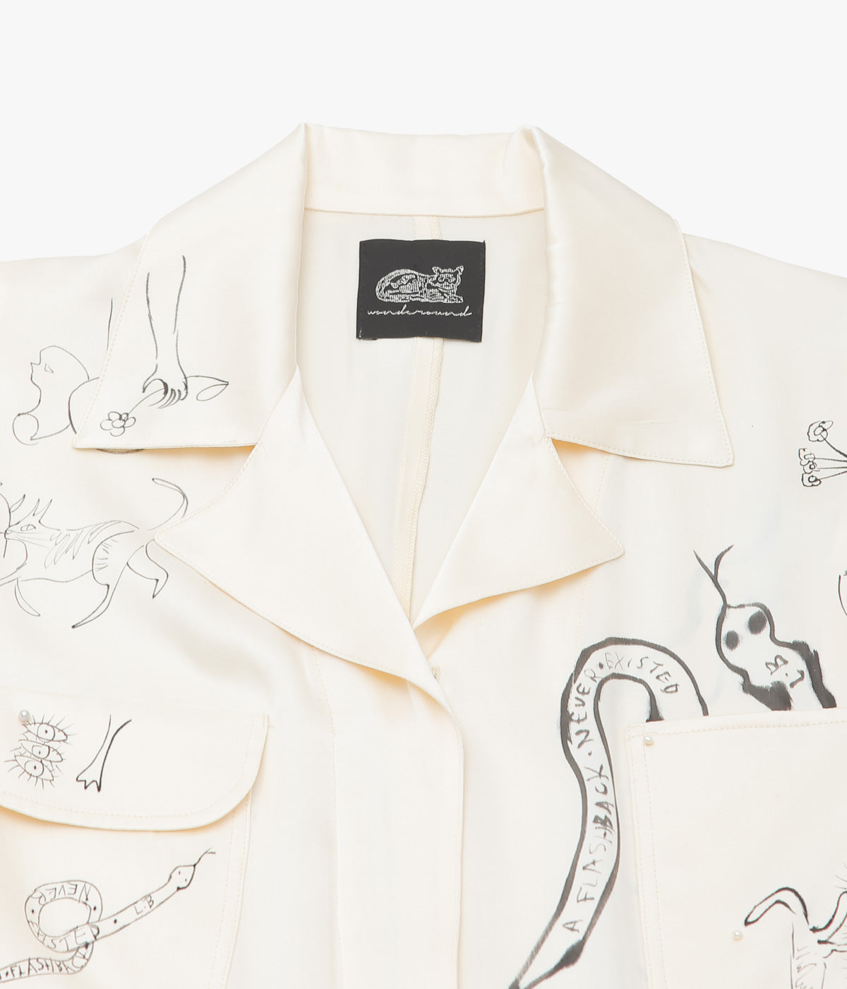 WONDEROUND ''WORKSUIT W/DRAW STRING/ SNAKE O&C DRAWING'' (WHITE)