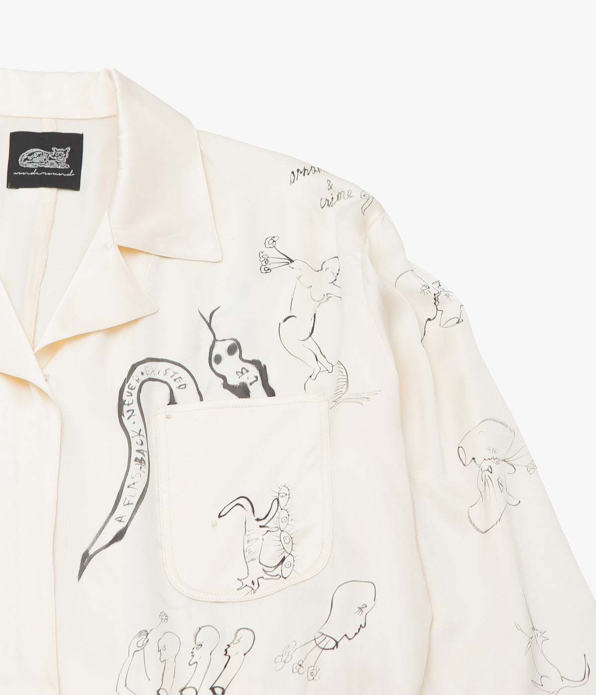 WONDEROUND ''WORKSUIT W/DRAW STRING/ SNAKE O&C DRAWING'' (WHITE)