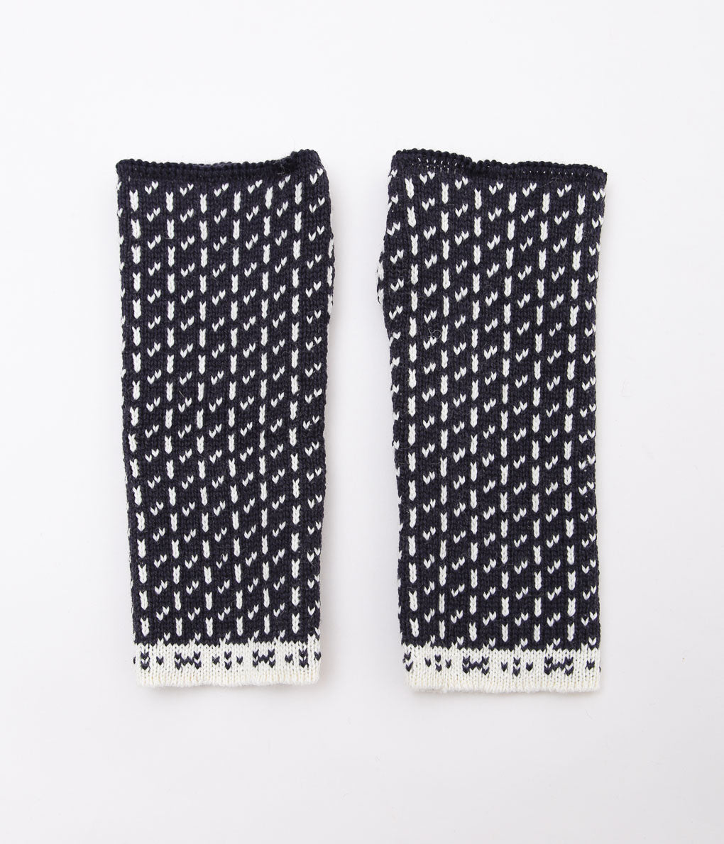 HIGHLAND2000 ''MIDDLE KNIT MITTEN PATTERN2'' (ARAN / NAVY)