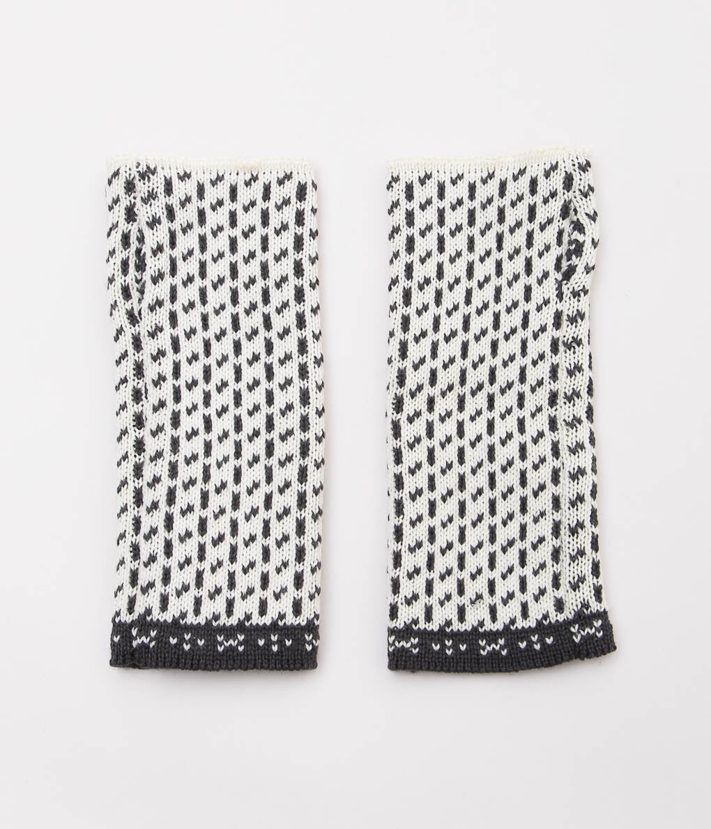 HIGHLAND2000 ''MIDDLE KNIT MITTEN PATTERN2'' (CHARCOAL / ARAN)