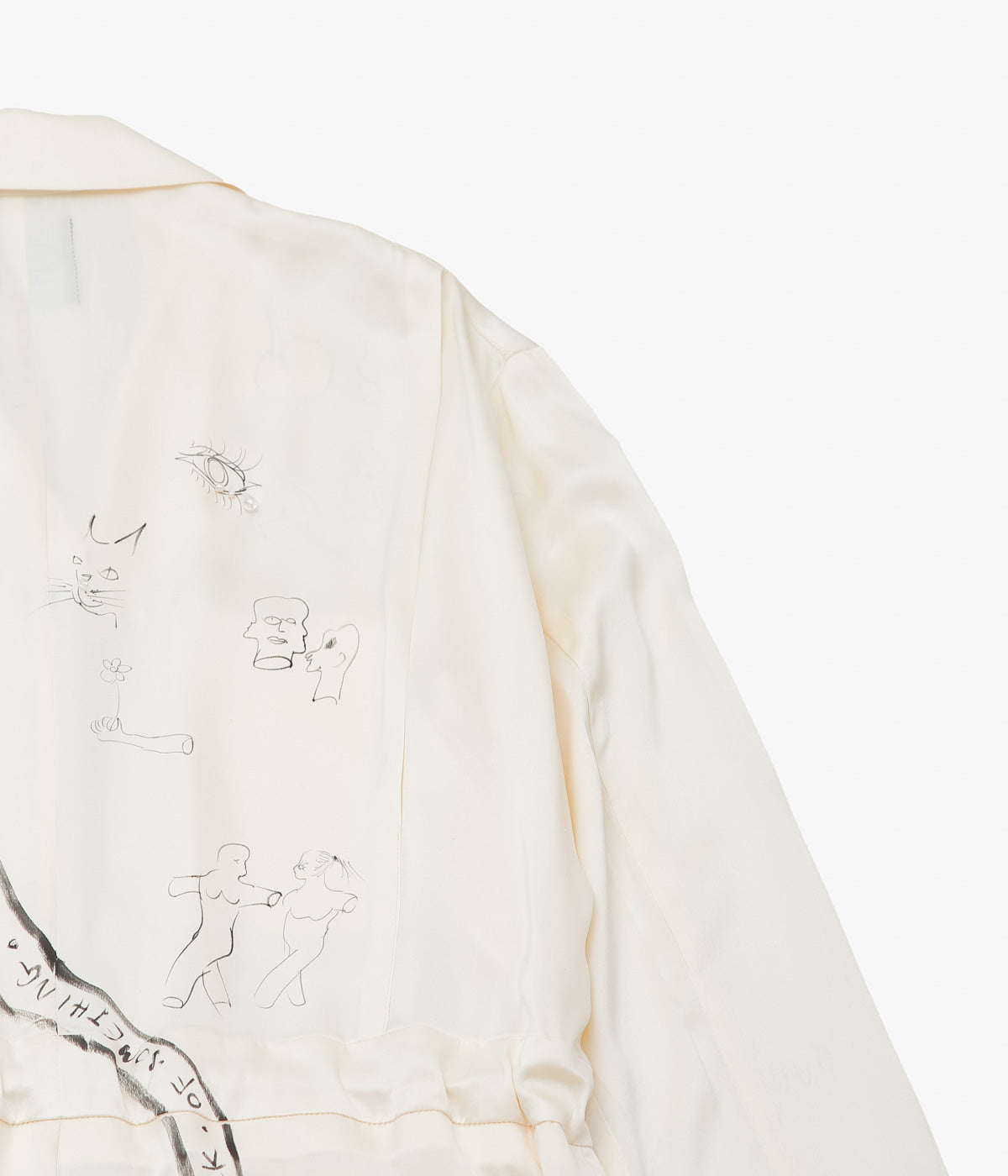 WONDEROUND ''WORKSUIT W/DRAW STRING/ SNAKE O&C DRAWING'' (WHITE)