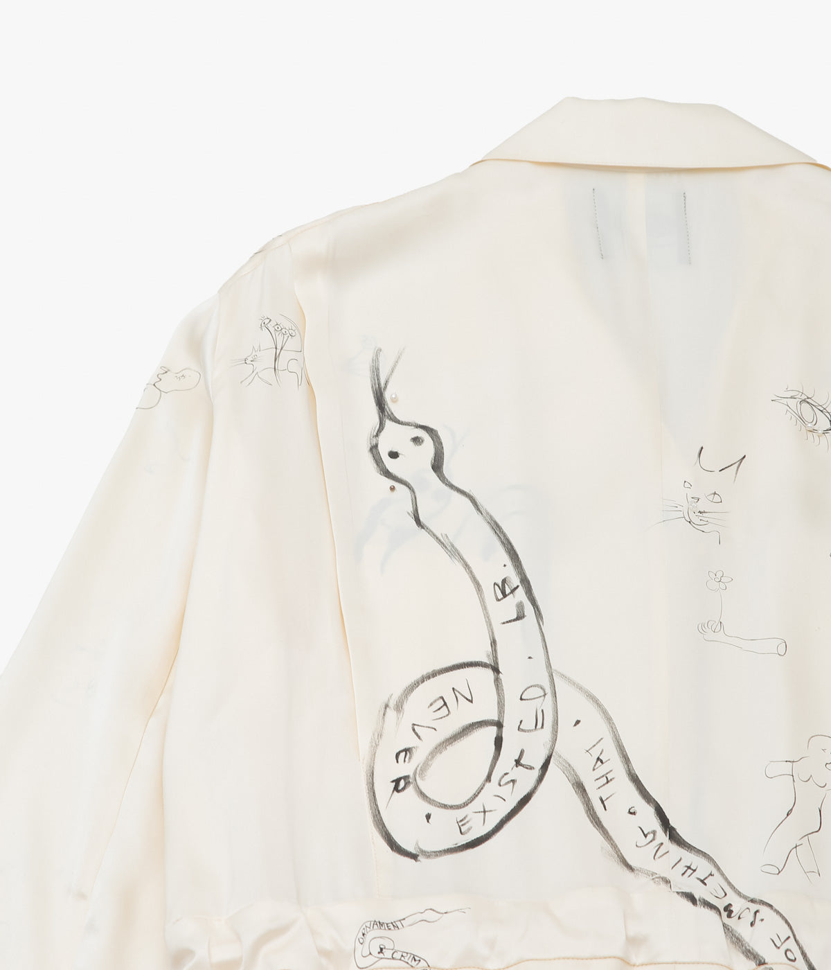 WONDEROUND ''WORKSUIT W/DRAW STRING/ SNAKE O&C DRAWING'' (WHITE)