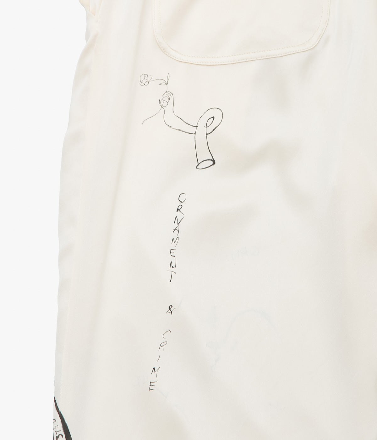 WONDEROUND ''WORKSUIT W/DRAW STRING/ SNAKE O&C DRAWING'' (WHITE)