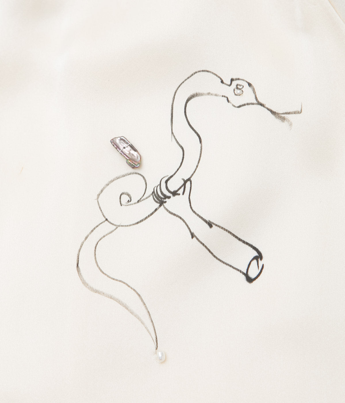 WONDEROUND ''WORKSUIT W/DRAW STRING/ SNAKE O&C DRAWING'' (WHITE)