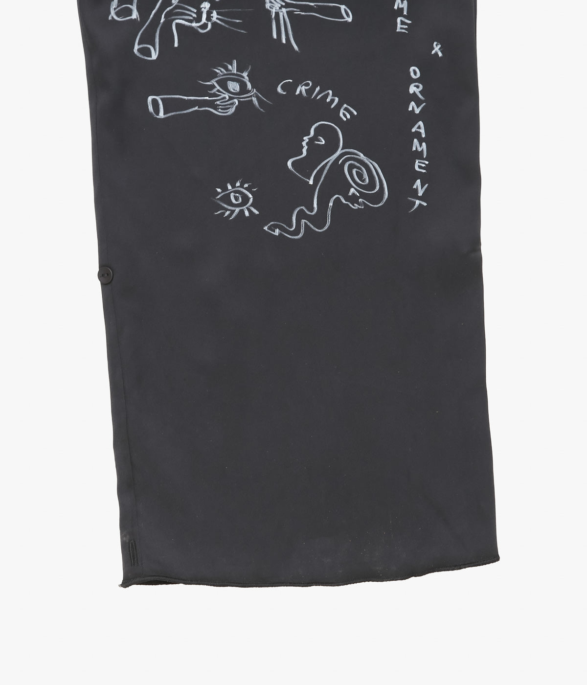 WONDEROUND ''WORKSUIT W/DRAW STRING/ O&C HAND DRAWING'' (BLACK)