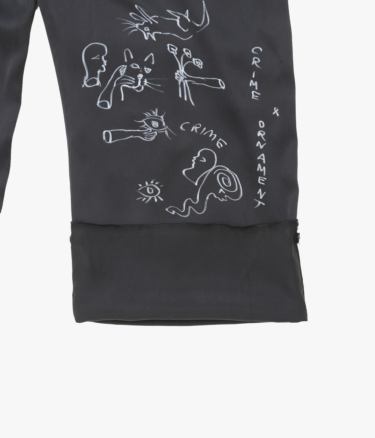 WONDEROUND ''WORKSUIT W/DRAW STRING/ O&C HAND DRAWING'' (BLACK)