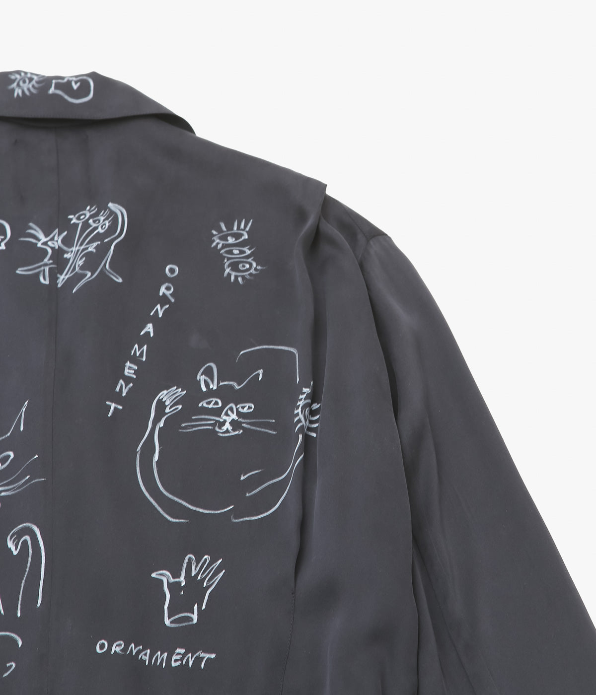 WONDEROUND ''WORKSUIT W/DRAW STRING/ O&C HAND DRAWING'' (BLACK)