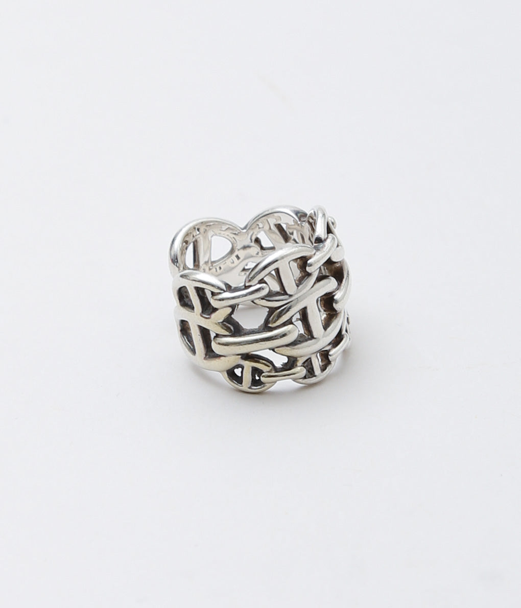 【VINTAGE JEWELRY】HERMES  ''CHAINE d'ANCRE ENCHAINEE RING '' (SILVER)