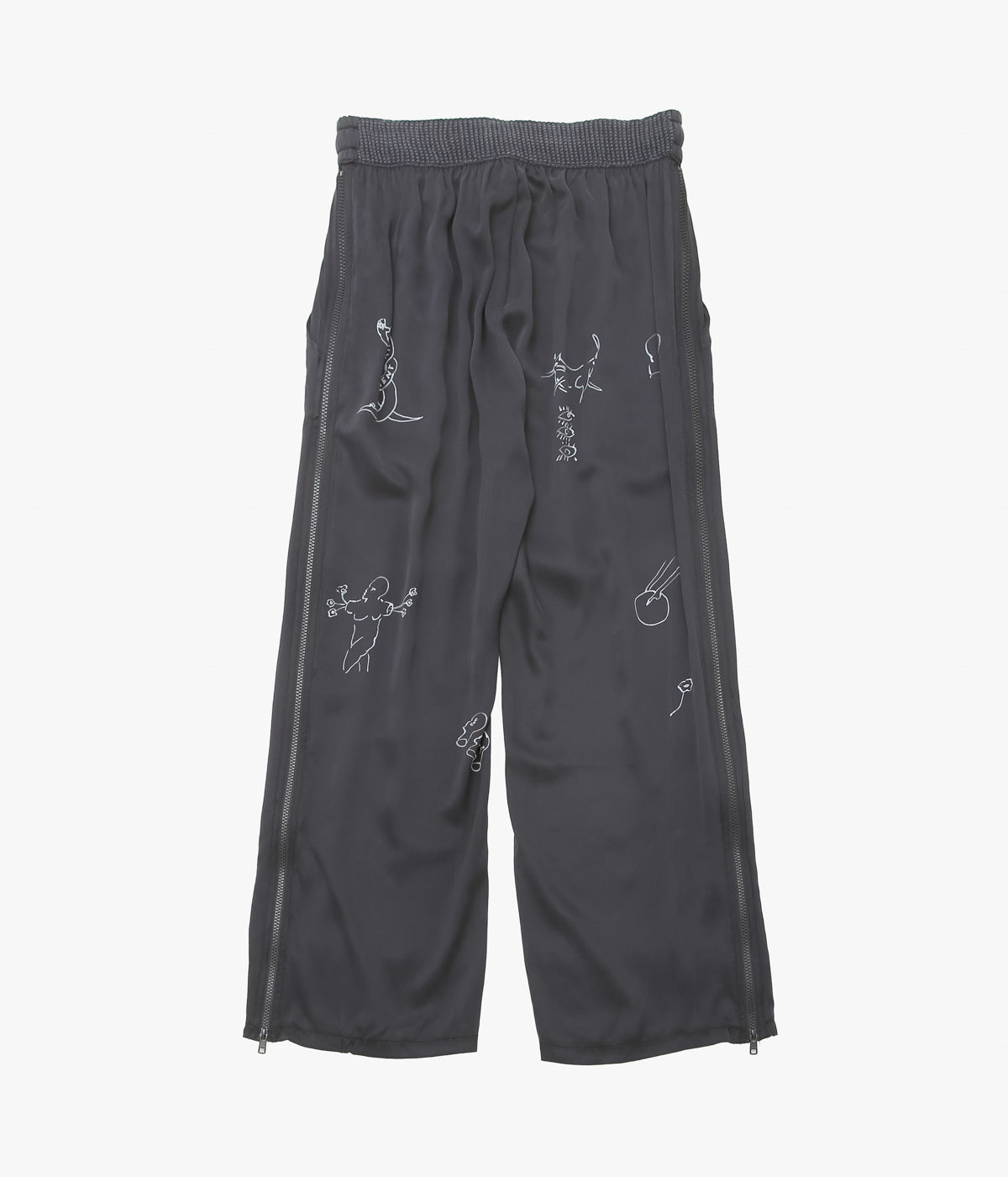 WONDEROUND ''BOXING TROUSERS/ O&C HAND DRAWING'' (BLACK)
