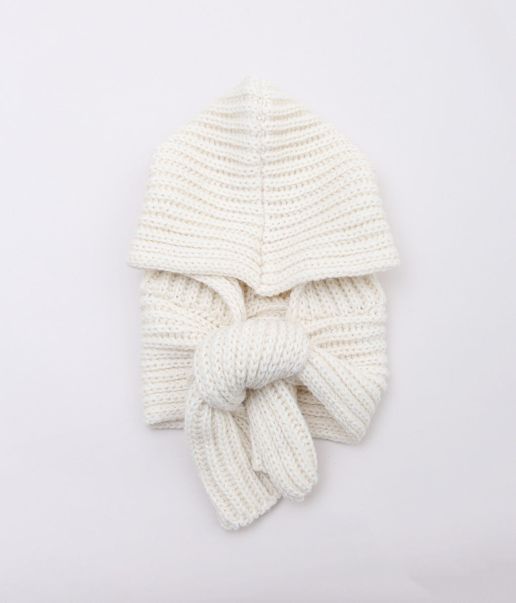 HIGHLAND2000 ''KNIT CAP & MUFF WIDE'' (WHITE / ALPACA)