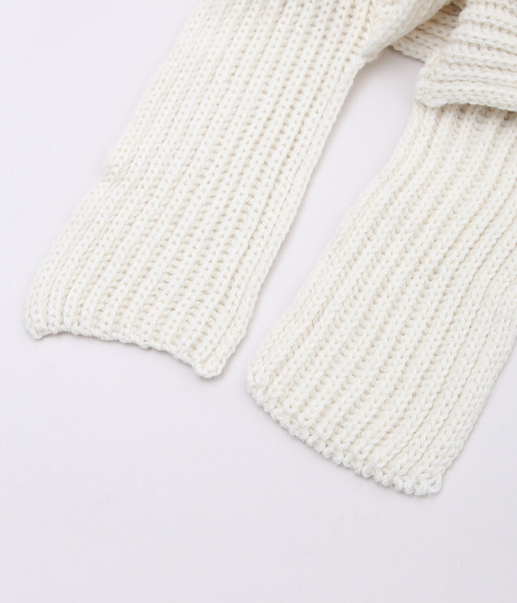 HIGHLAND2000 ''KNIT CAP & MUFF WIDE'' (WHITE / ALPACA)