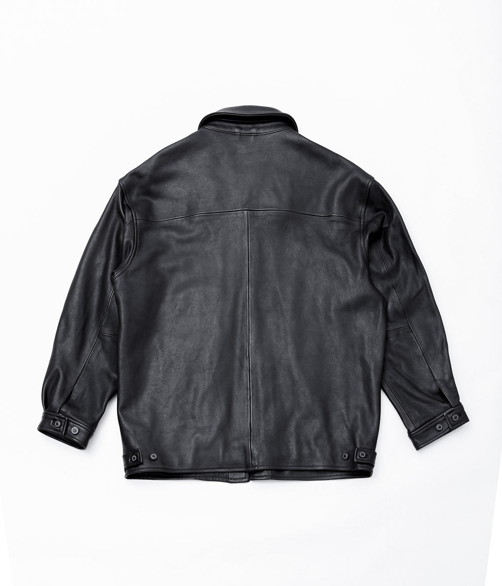 HERILL ''LAMB LEATHER JACKET'' (BLACK)