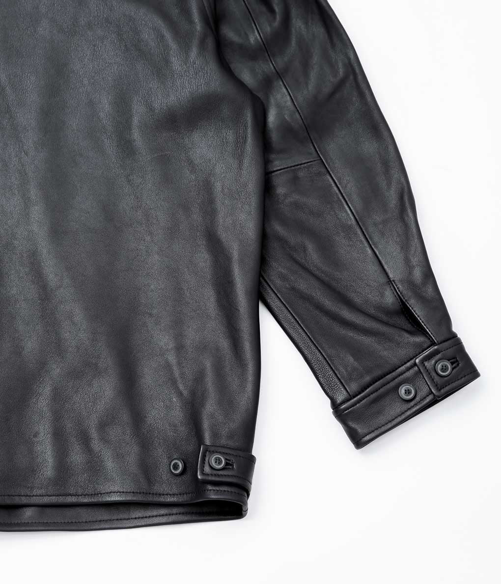 HERILL ''LAMB LEATHER JACKET'' (BLACK)