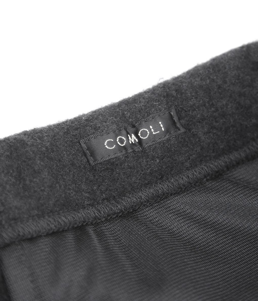 COMOLI ''ウールフェルト パンツ'' (CHARCOAL)