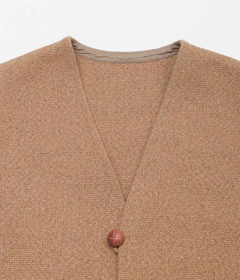 HERILL ''CASHMERE LINENMAT CHIMAYO VEST'' (BROWN)