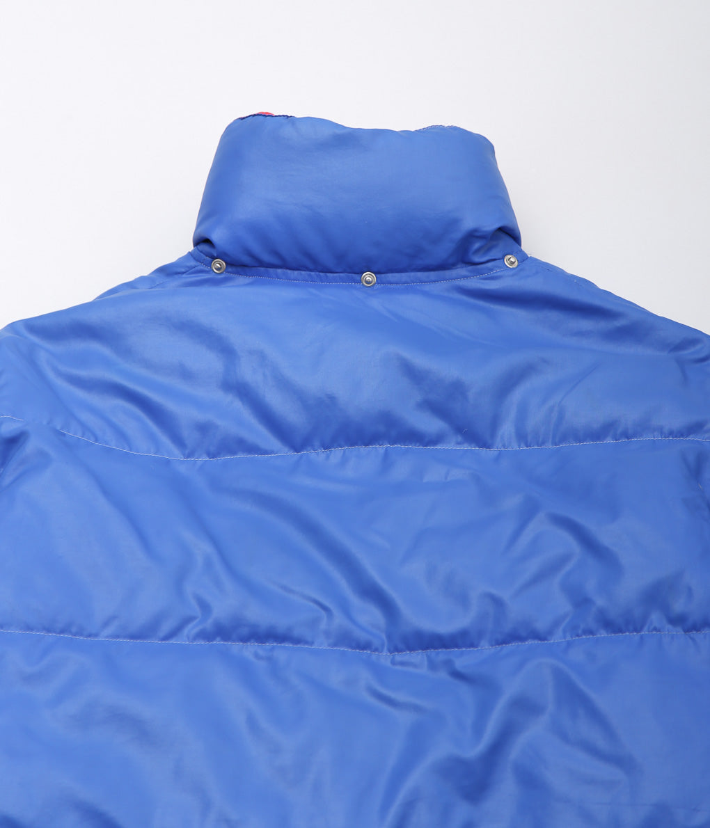 EURO VINTAGE / 70s/HIMASPORT/ダウンジャケット/フランス製/ヒモ補修有/サイズH/ナイロン/BLU// VINTAGE CLOTHING ''1970~80'S VINTAGE HIMASPORT DOWN JKT ⓵'' (BLUE