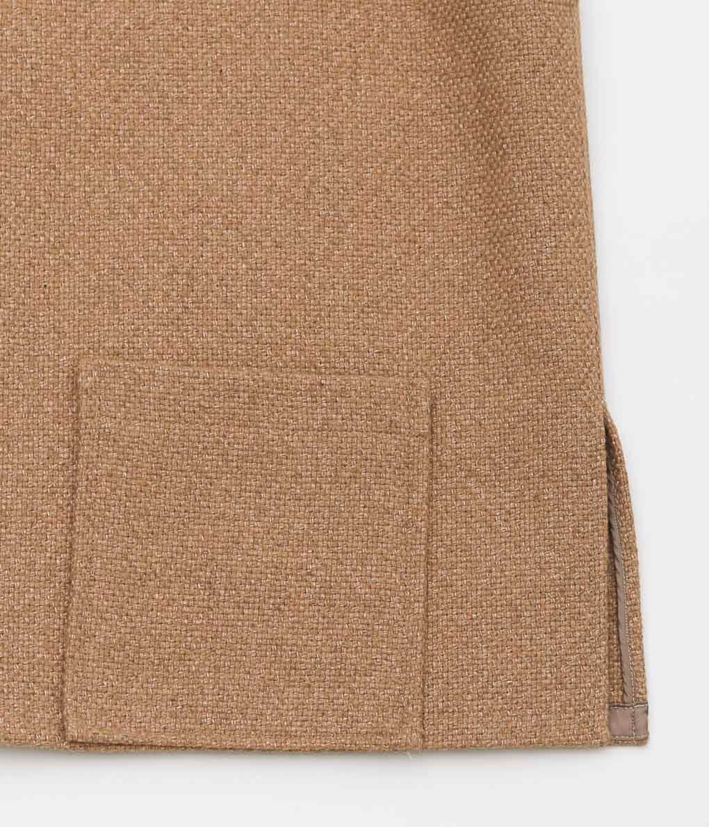 HERILL ''CASHMERE LINENMAT CHIMAYO VEST'' (BROWN)