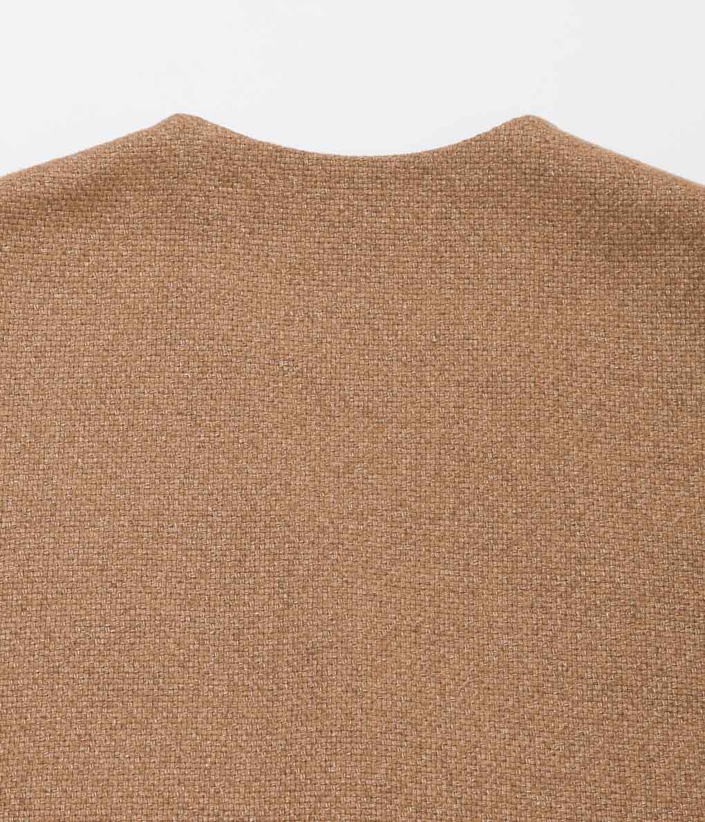 HERILL ''CASHMERE LINENMAT CHIMAYO VEST'' (BROWN)