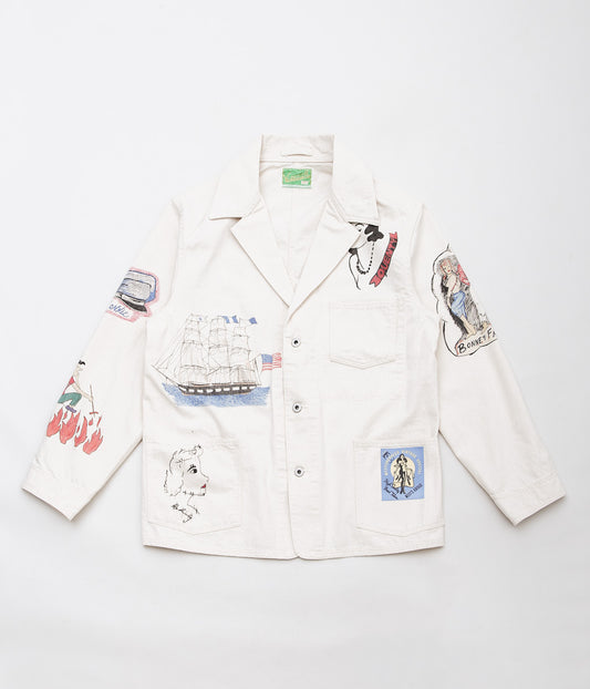 WESTOVERALLS "AYD × WOA MEMORIAL COVERALL"(ECRU)