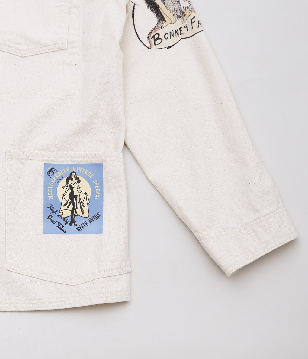 WESTOVERALLS "AYD × WOA MEMORIAL COVERALL"(ECRU)