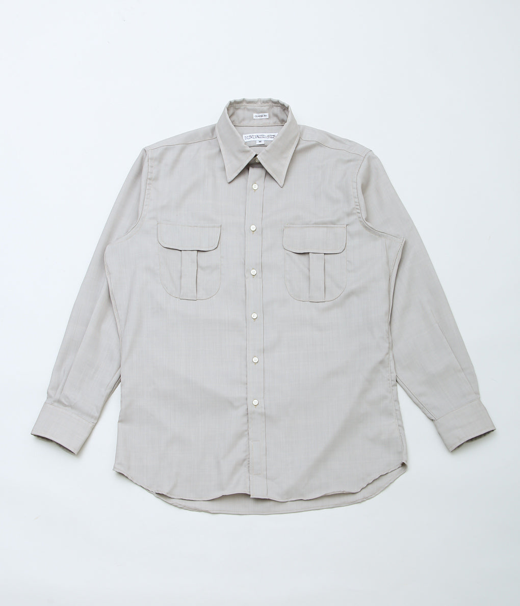 INDIVIDUALIZED SHIRTS×well-made by MAIDENS SHOP ''WOOL WORKSHIRTS'' (GRAY BEIGE)