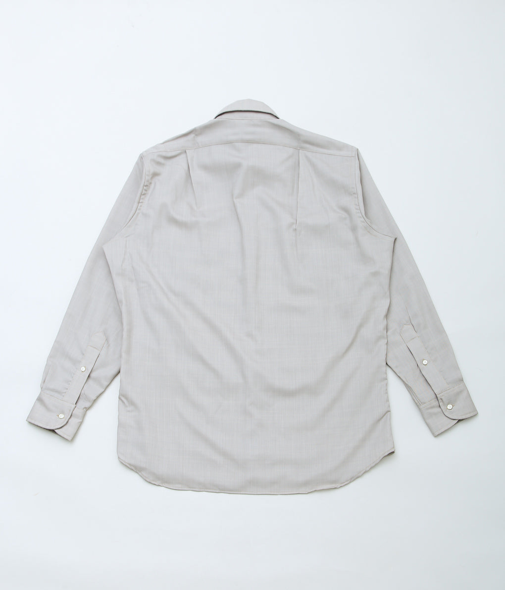 INDIVIDUALIZED SHIRTS×well-made by MAIDENS SHOP ''WOOL WORKSHIRTS'' (GRAY BEIGE)