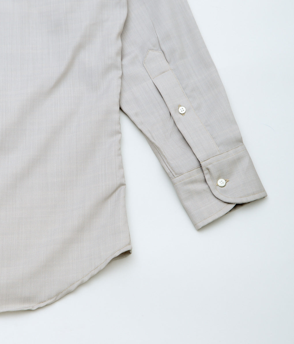 INDIVIDUALIZED SHIRTS×well-made by MAIDENS SHOP ''WOOL WORKSHIRTS'' (GRAY BEIGE)