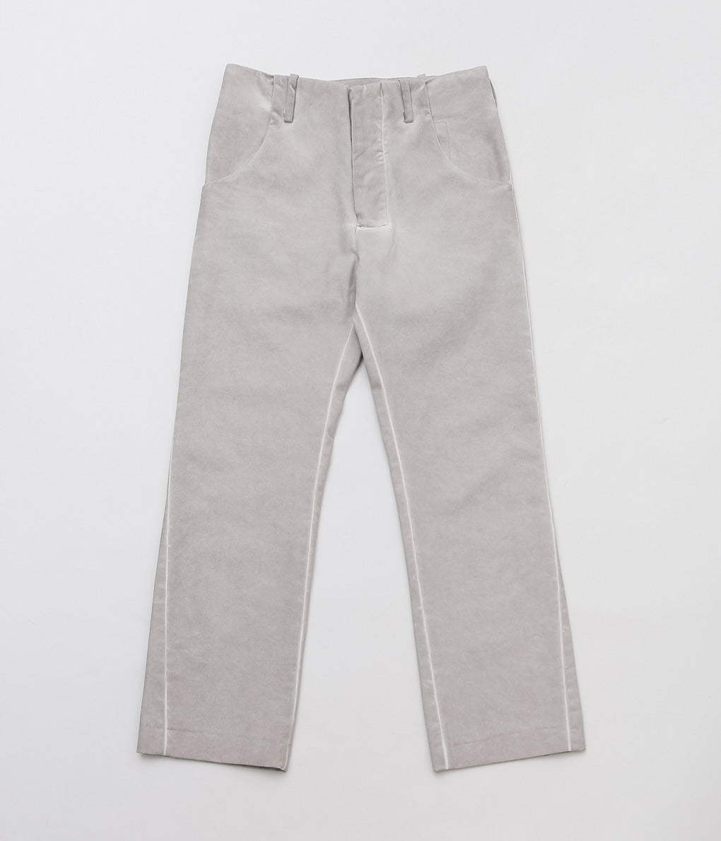 GABRIELA COLL GARMENTS ''NO.305 CANVAS BELT LOOP TROUSERS ''(WARM GREY)