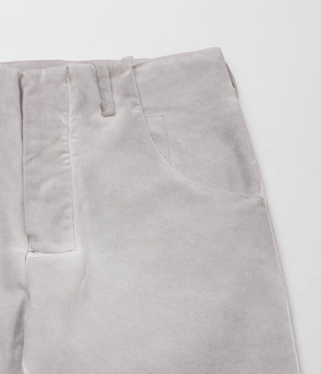 GABRIELA COLL GARMENTS ''NO.305 CANVAS BELT LOOP TROUSERS ''(WARM GREY)