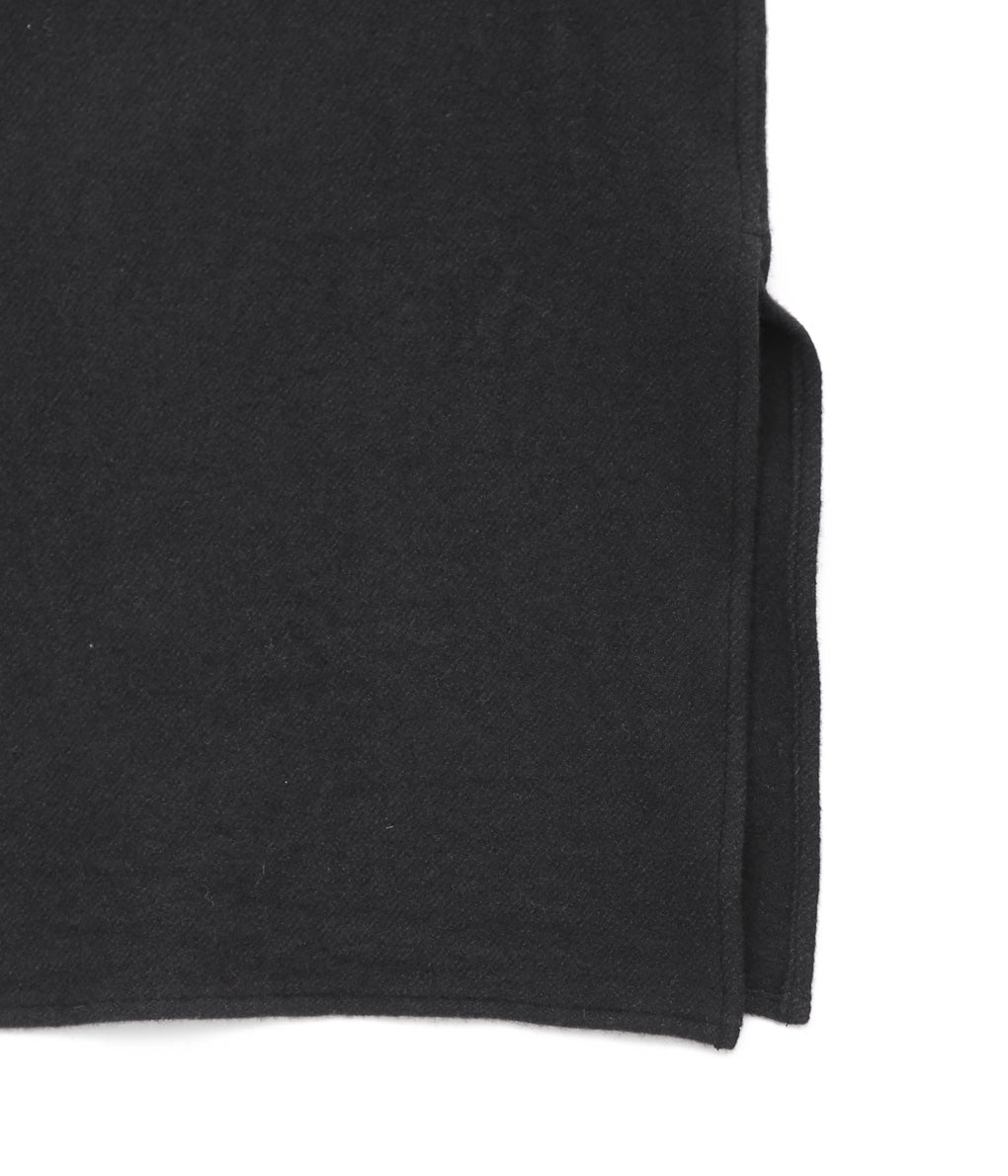 COMOLI ''縮絨ウール ハーフジップワンピース'' (BLACK) – THE