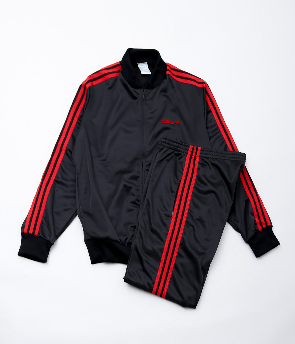 USED&VINTAGE''1970~80'S ADIDAS TRACK SUIT '' (BLACK×RED)