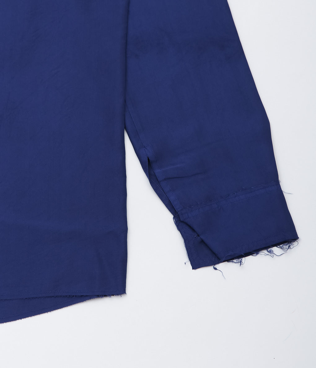 GABRIELA COLL GARMENTS ''NO.197 SILK PONGEE SHIRT'' (BLUE)