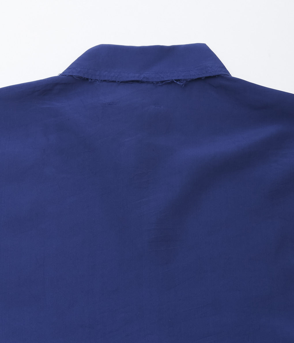 GABRIELA COLL GARMENTS ''NO.197 SILK PONGEE SHIRT'' (BLUE)